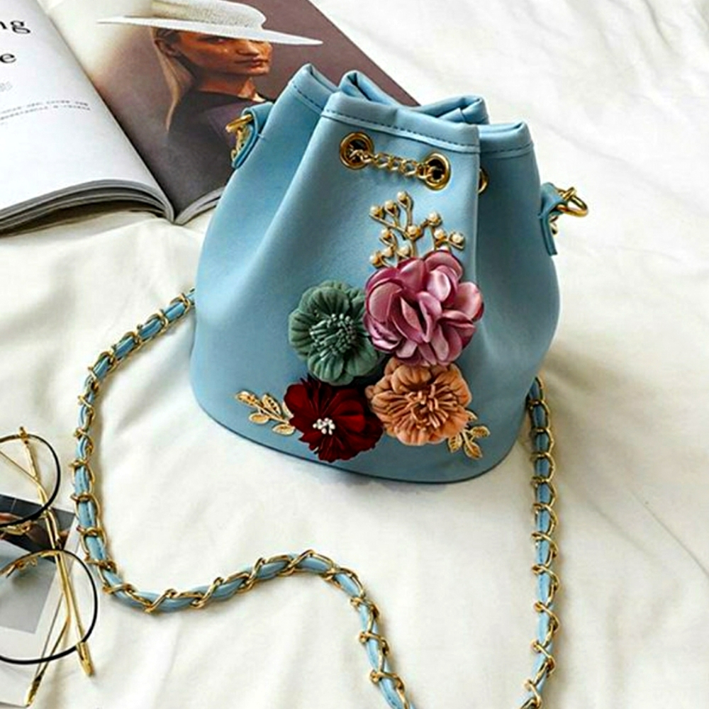 Ladies Beautiful Mini Shoulder Hadbag With Flower